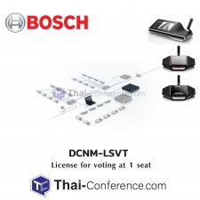 BOSCH DCNM-LSVT License for voting at 1 seat