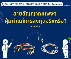สายสัญญาณแพงๆ คุ้มค่าแก่การลงทุนจริงหรือ?